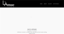 Desktop Screenshot of lartigianostudio.com