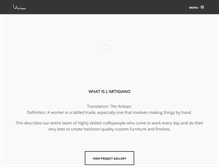 Tablet Screenshot of lartigianostudio.com